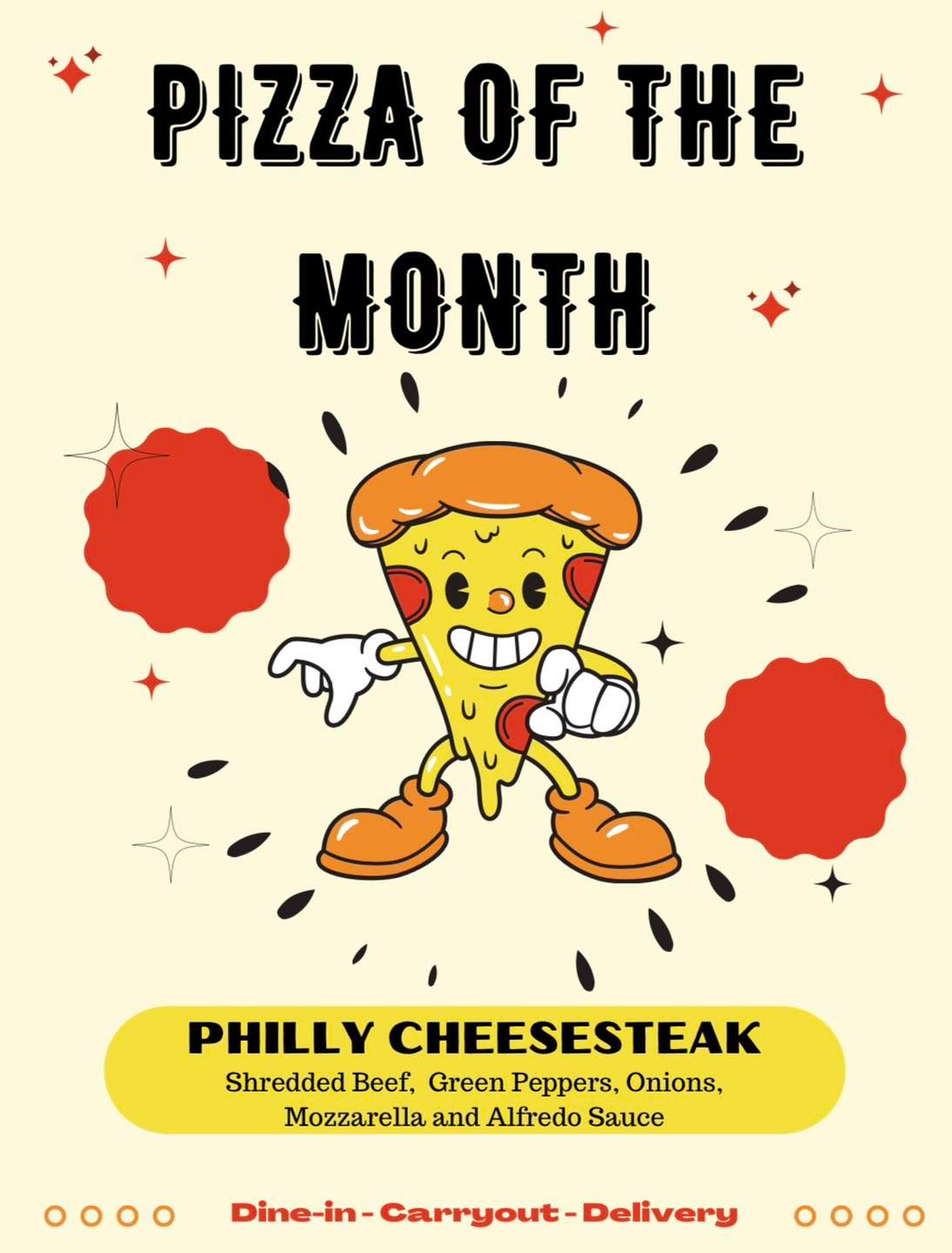 Pizza of the Month-Philly Cheesesteak