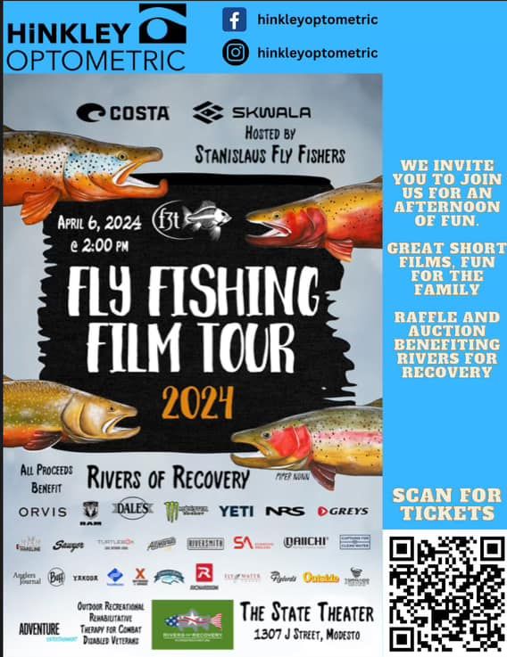 Fly Fishing Film Tour 2024, The State Theatre of Modesto, 6 April 2024