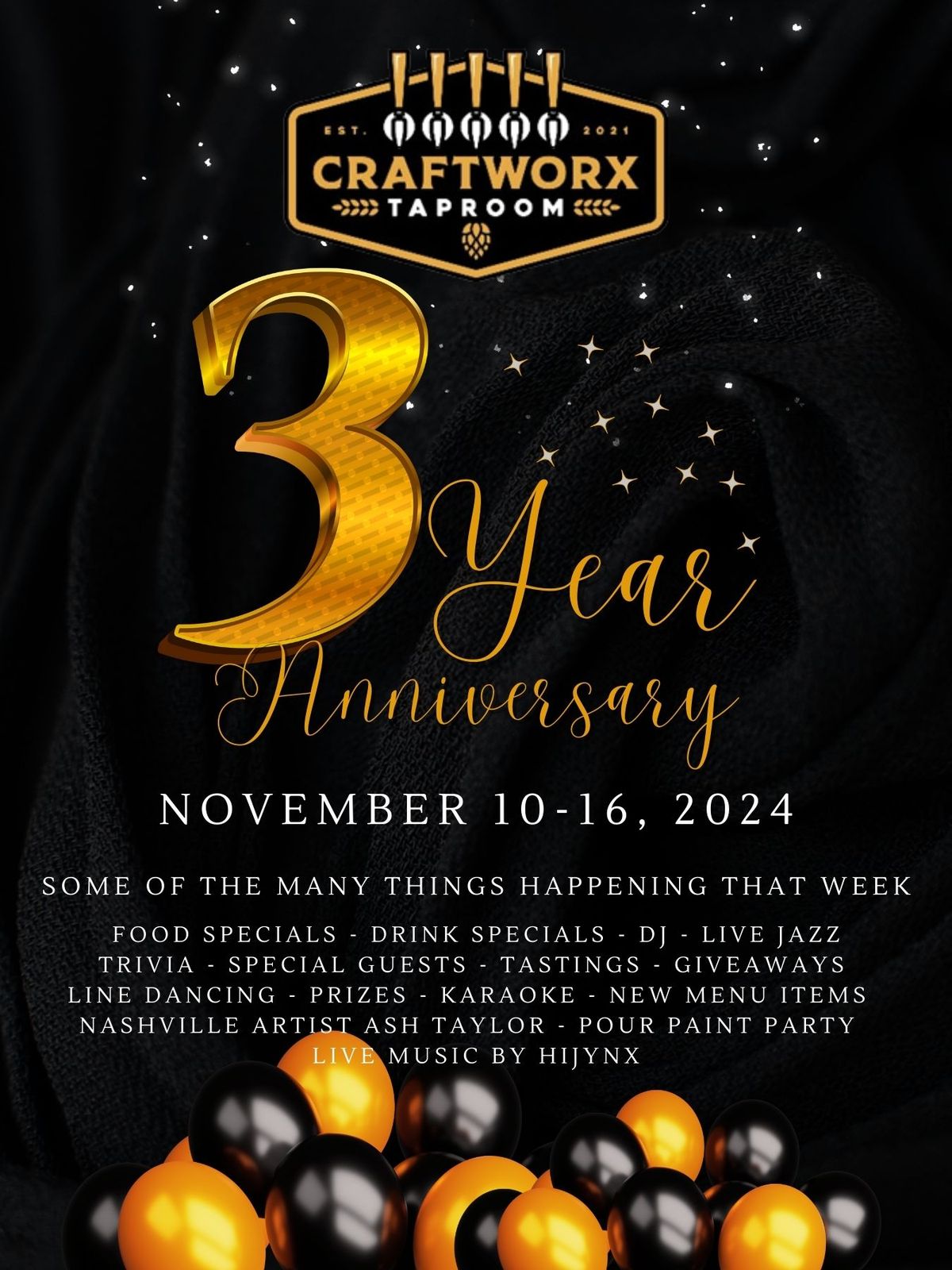 CraftWorx Taproom 3 Year Anniversary Celebration