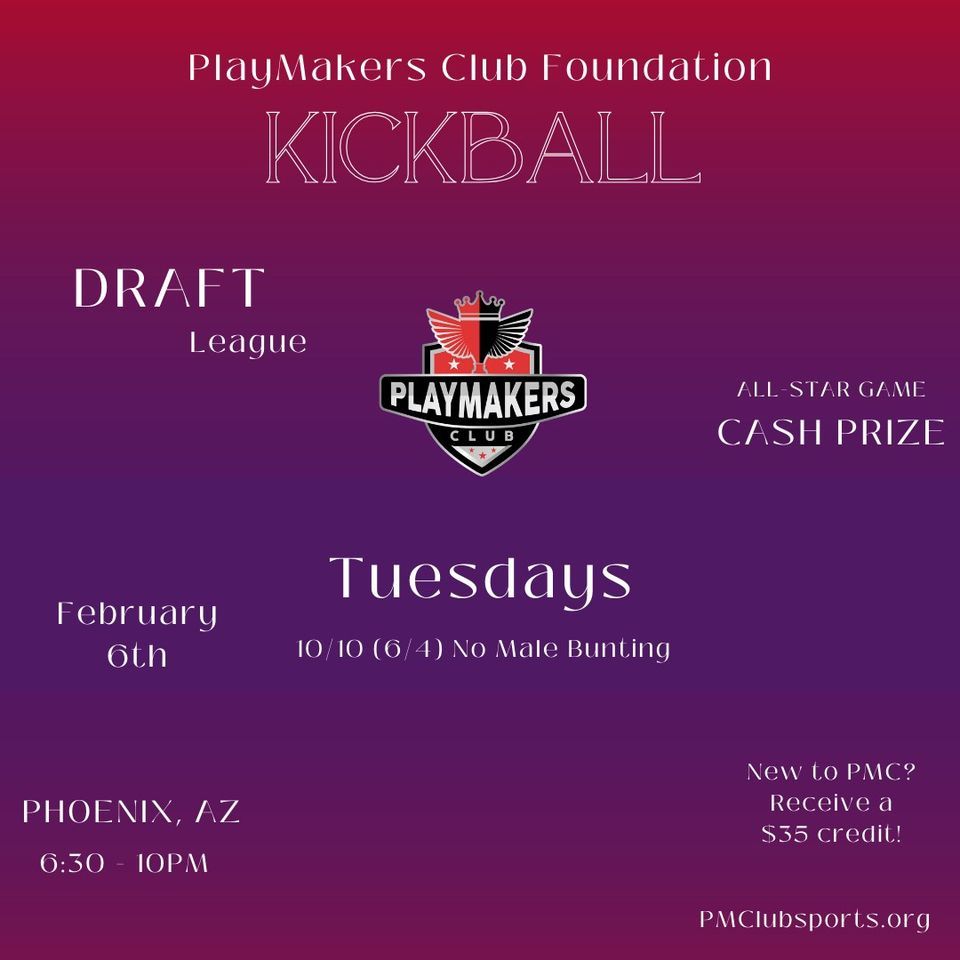 Kickball DRAFT Winter 2024 Tickets, Esteban Park, Phoenix, 19 March 2024