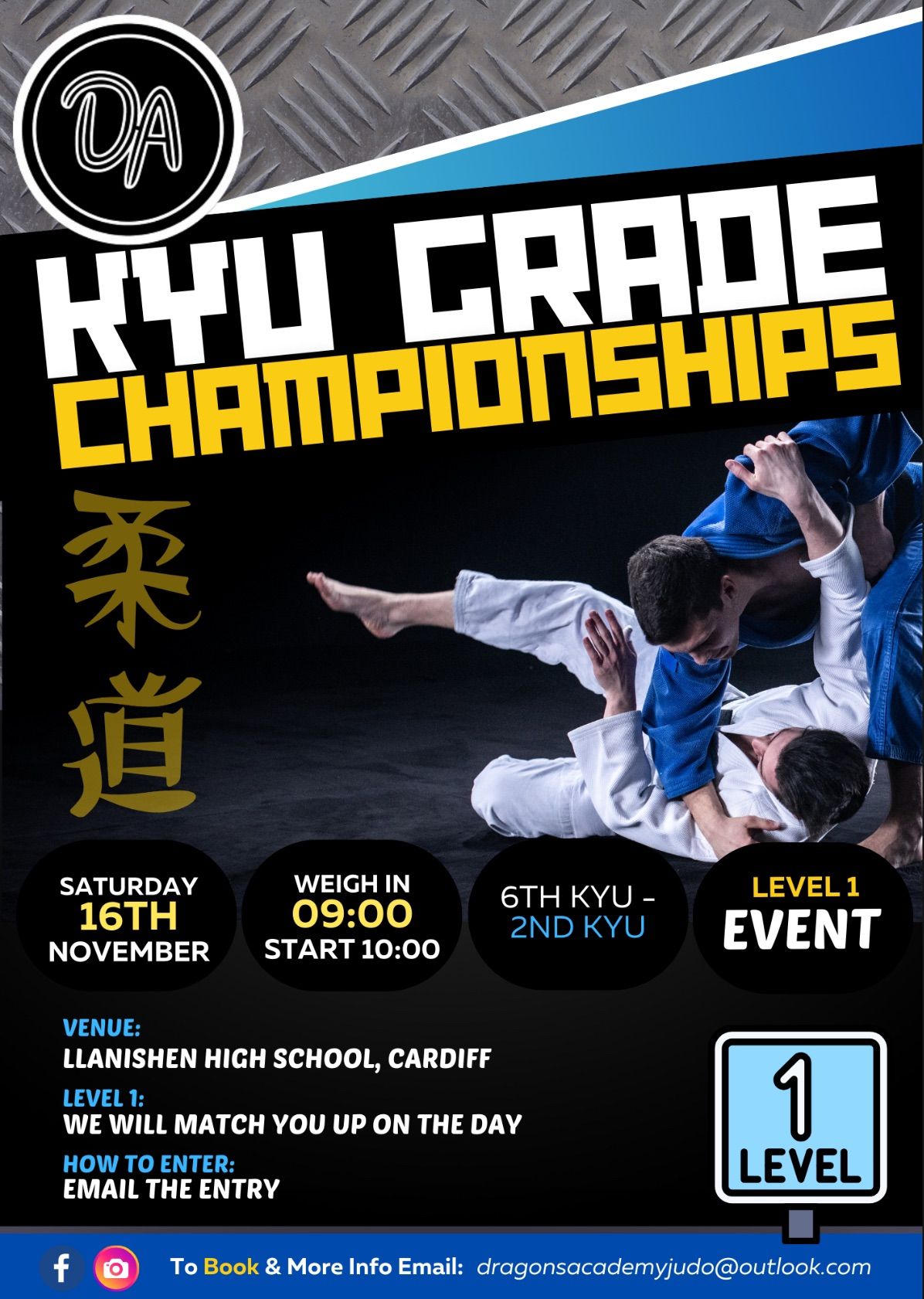 Dragon\u2019s Judo Academy Kyu Grade Championships 2024