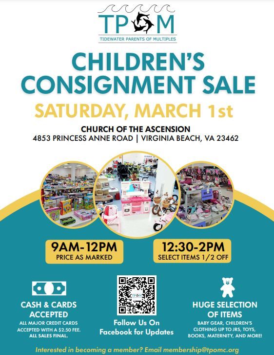 TPOM Spring consignment sale 