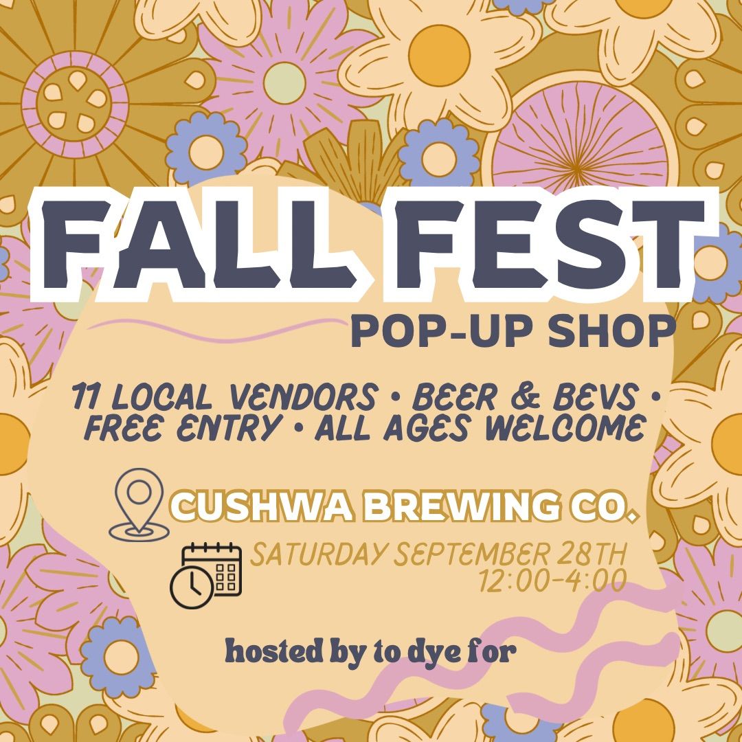 Fall Fest Pop-Up Shop at Cushwa Brewing Co!