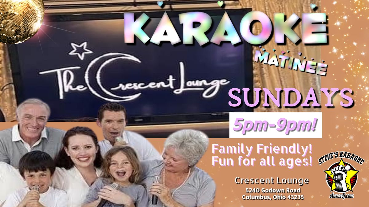 Sunday Karaoke Nights at The Crescent Lounge!