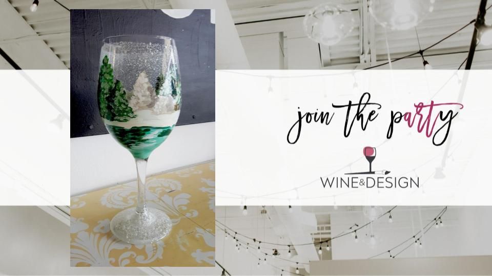 Winter Scene Wine Glass | Wine & Design