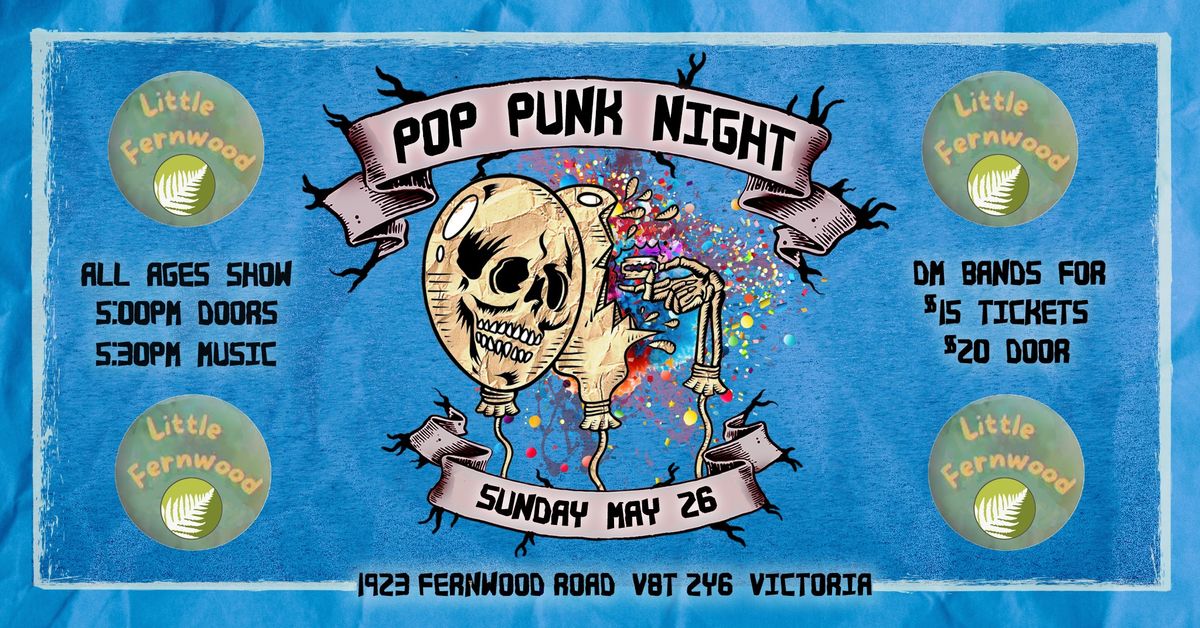 Pop Punk Night: ALL AGES w\/ Razorvoice + Danger Box + The Chain + Teenage Art Scene