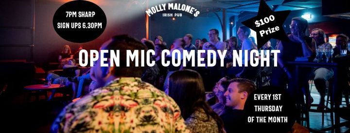 Monthly Comedy Open Mic @ Molly's