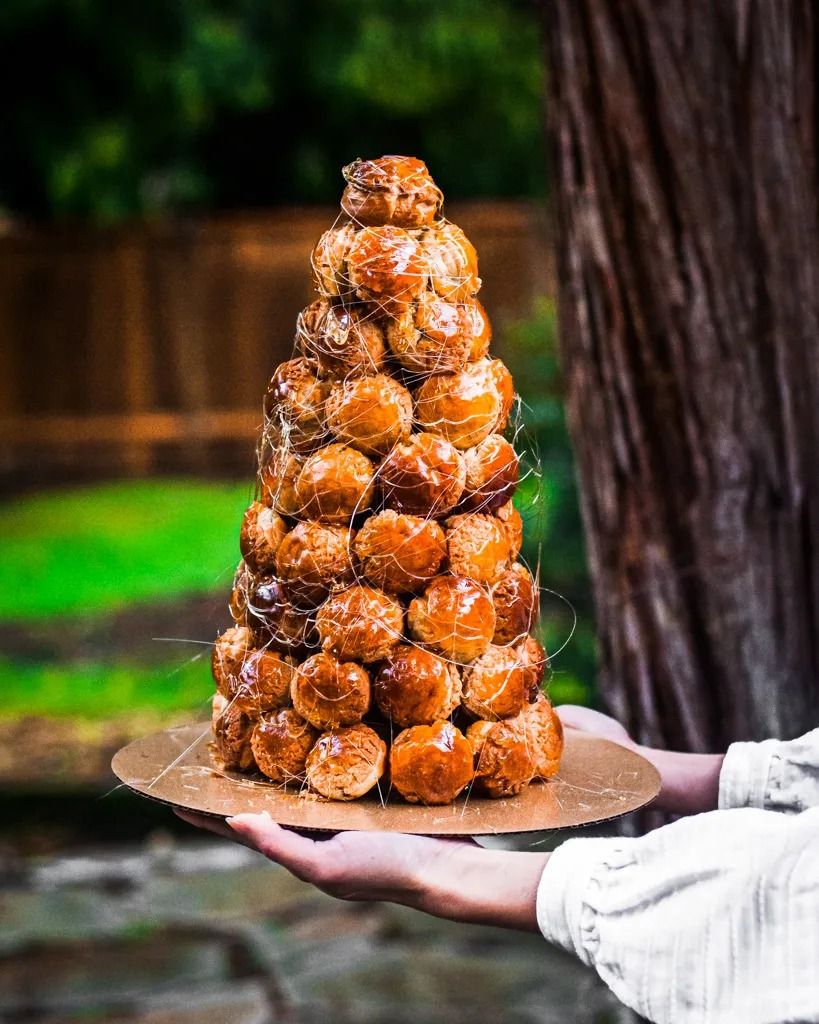 Festive Holiday Croquembouche