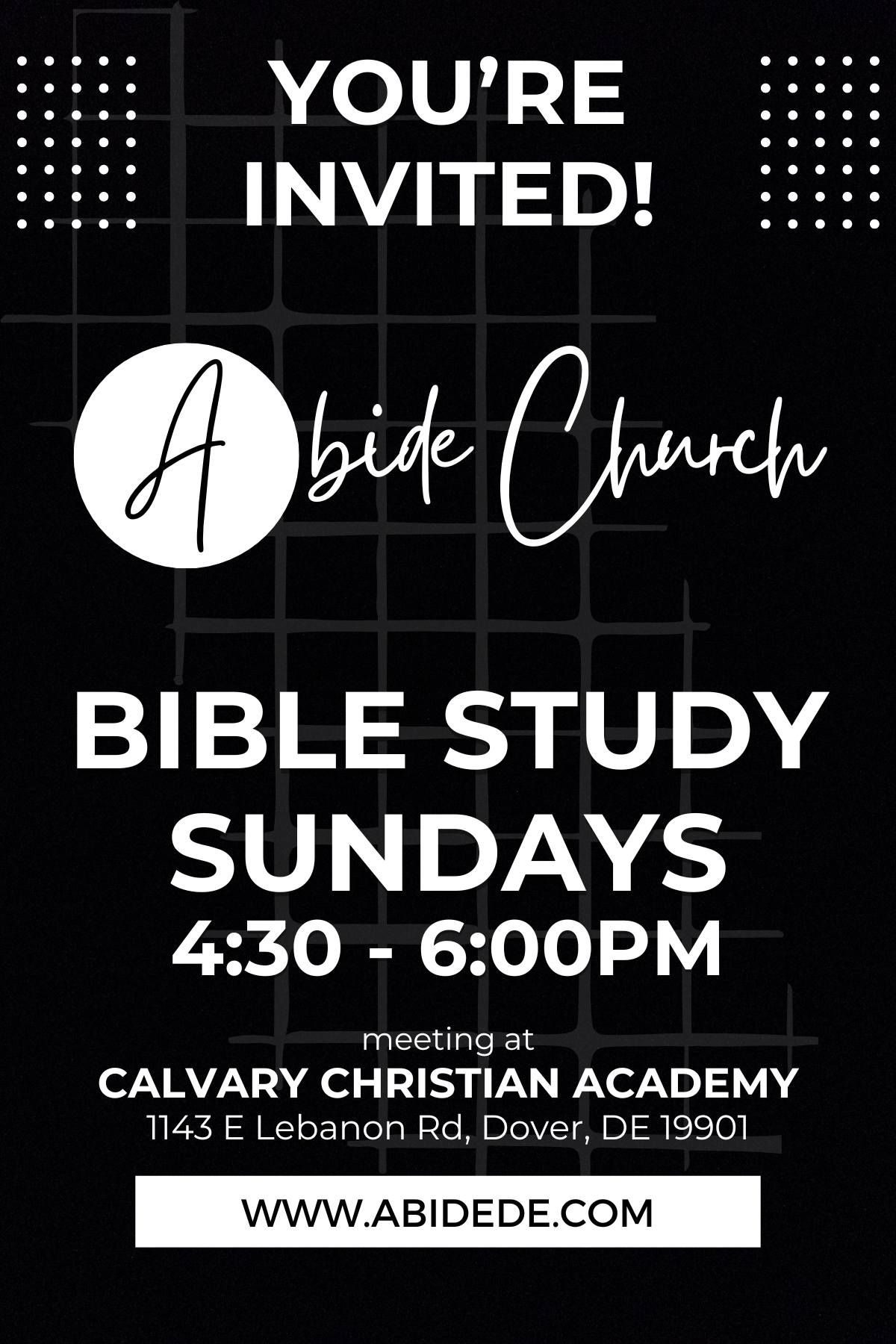 Abide Church Bible Study