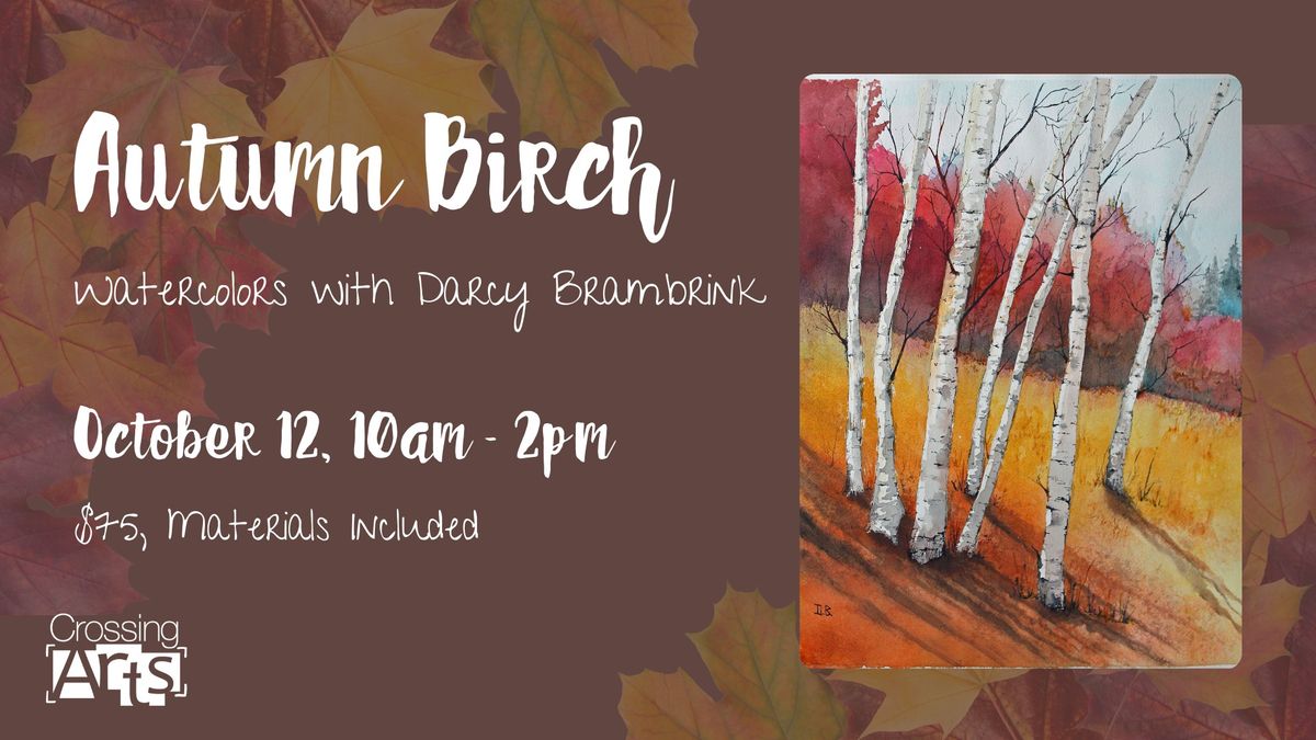 Autumn Birch Watercolor Class