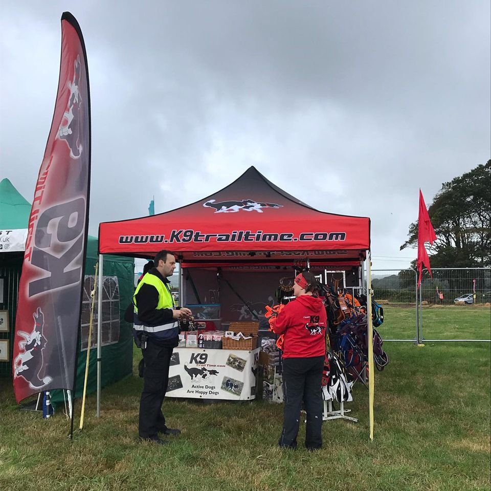 K9 Trail Time Pop up shop - Canicross Midlands Alcester Races