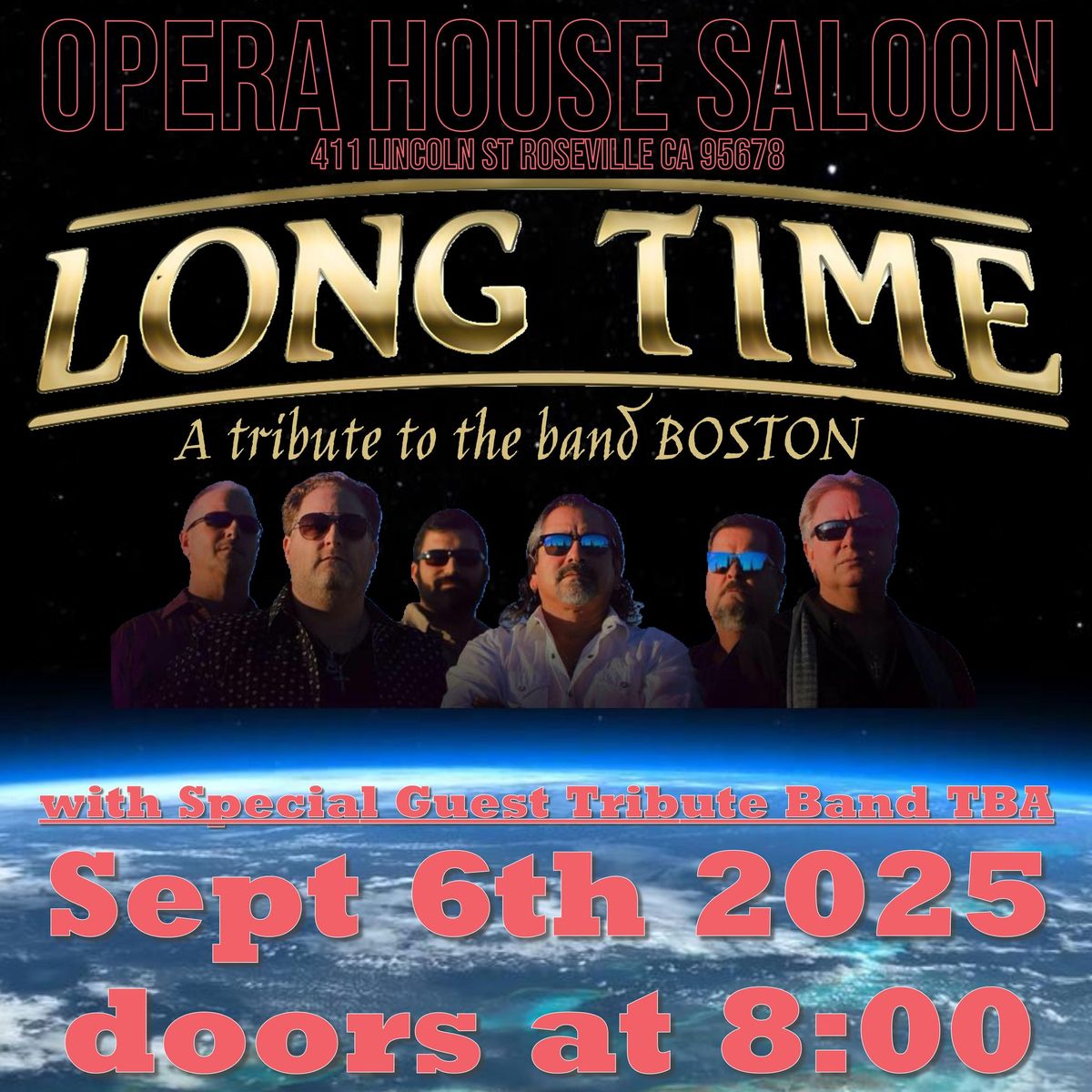 Boston Tribute Band @ Opera House Saloon Roseville 