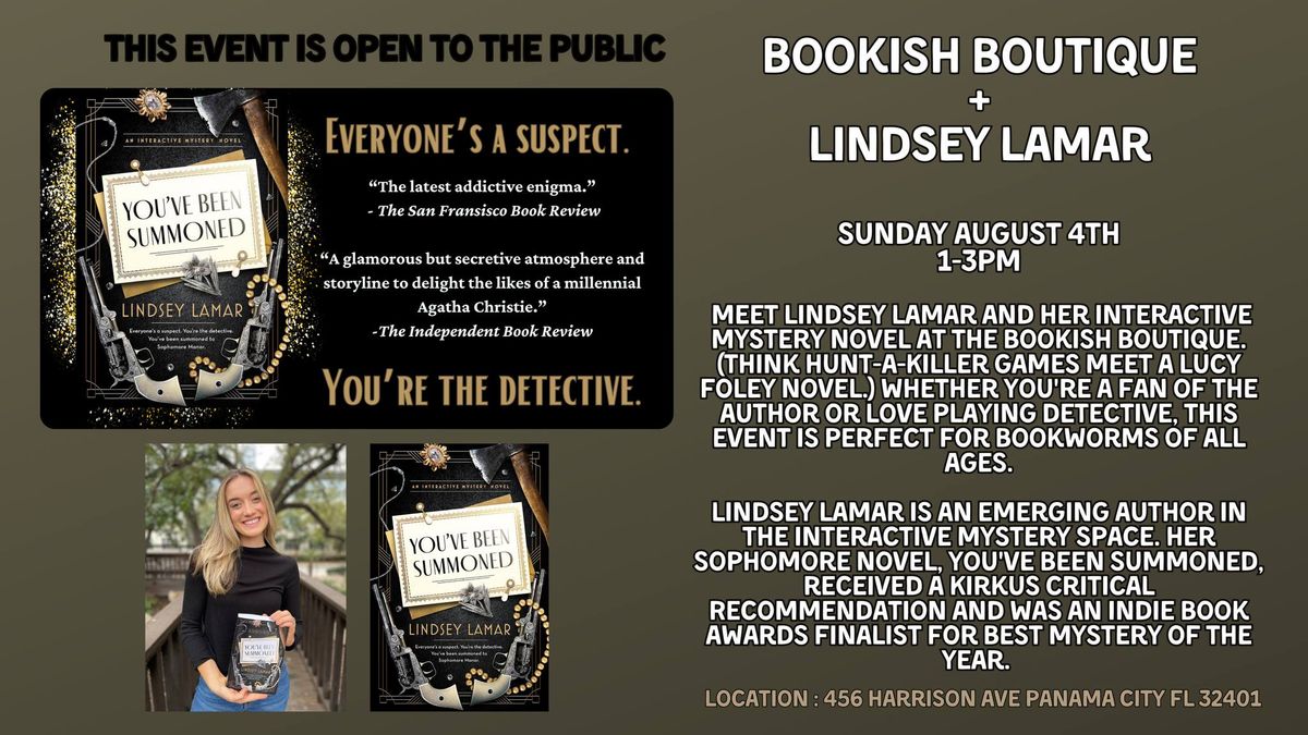 Book Signing with Author Lindsey Lamar!