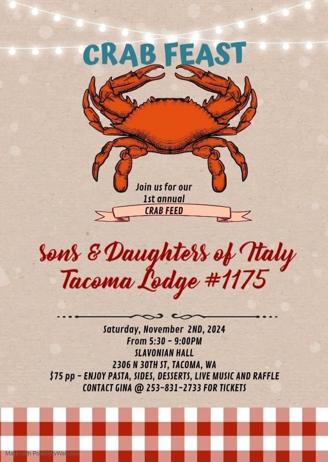 Sons and Daughters of Italy Crab Feed