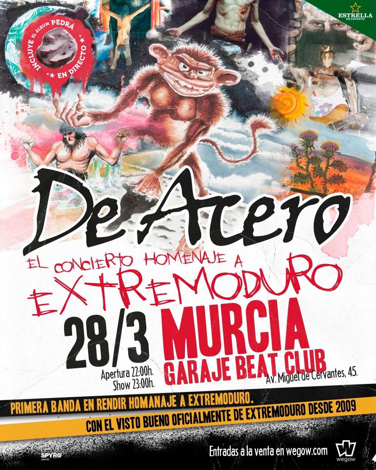 DE ACERO (Homenaje a EXTREMODURO) en Garaje Beat Club (Murcia)