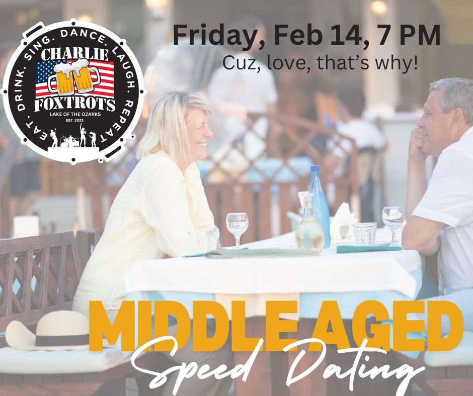 Middle Aged Speed Dating Event at Charlies! 