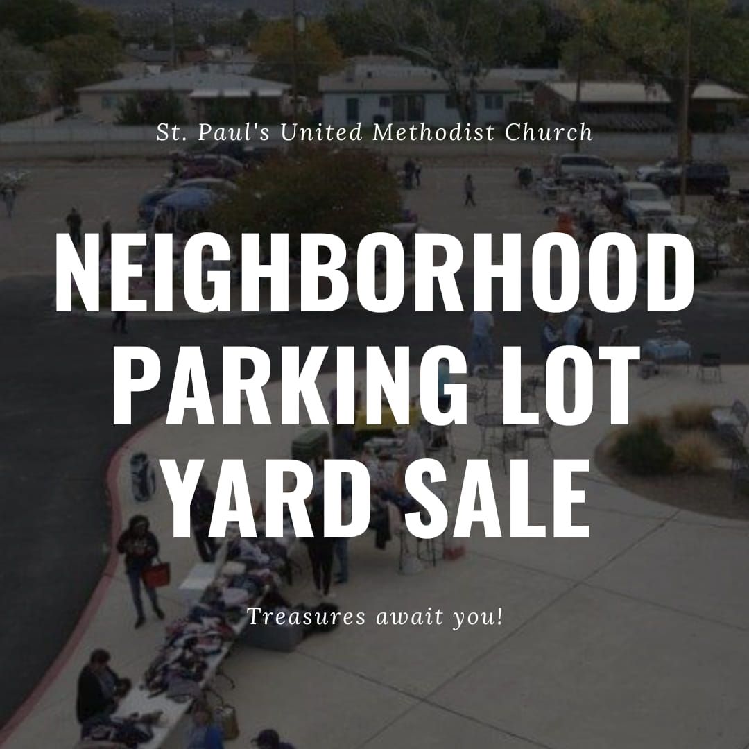 Neighborhood Parking Lot Yard Sale