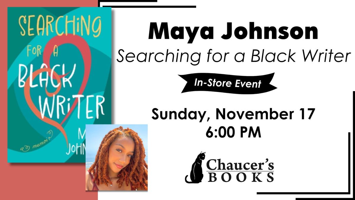 Local Author Maya Johnson Debut Book Talk & Signing 