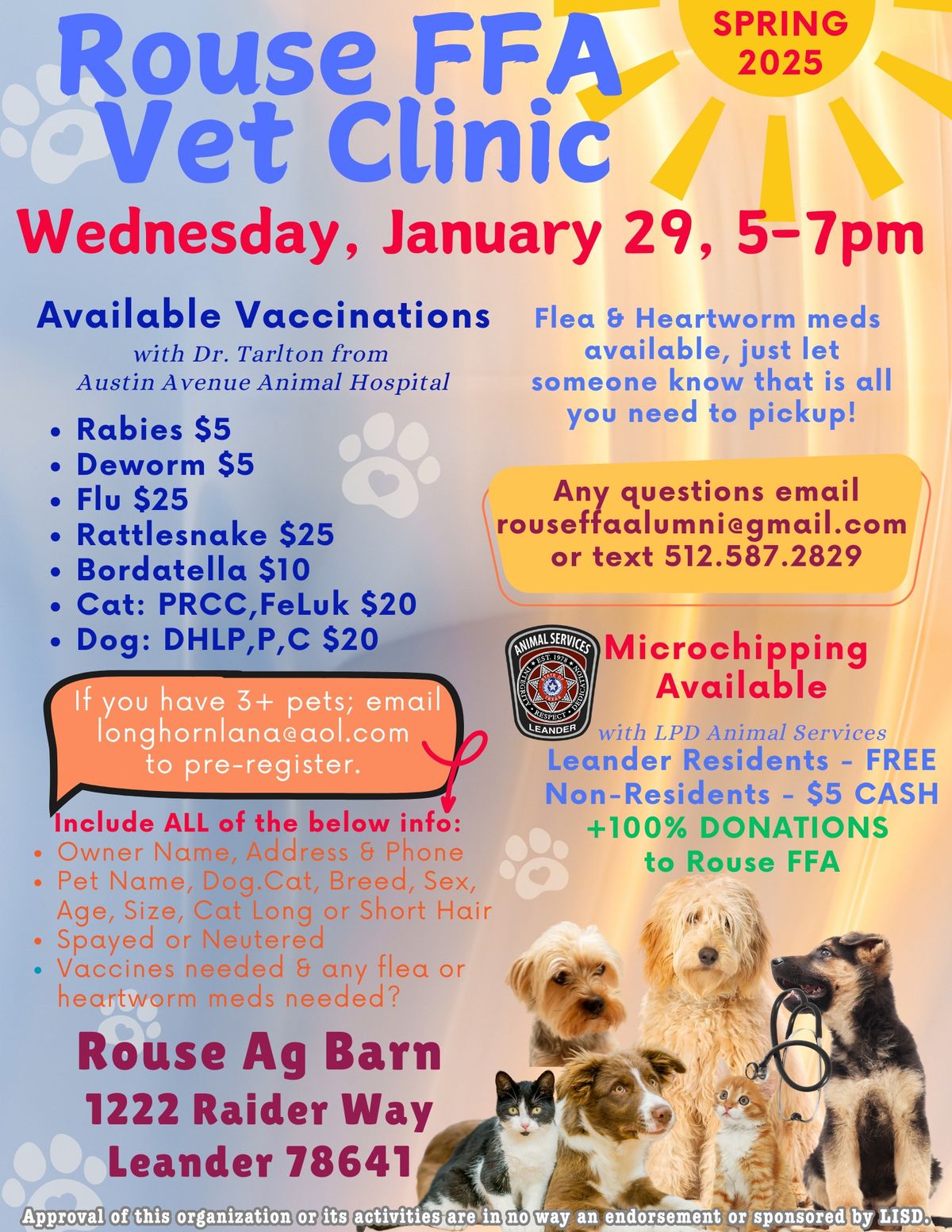 Rouse FFA Vet Clinic