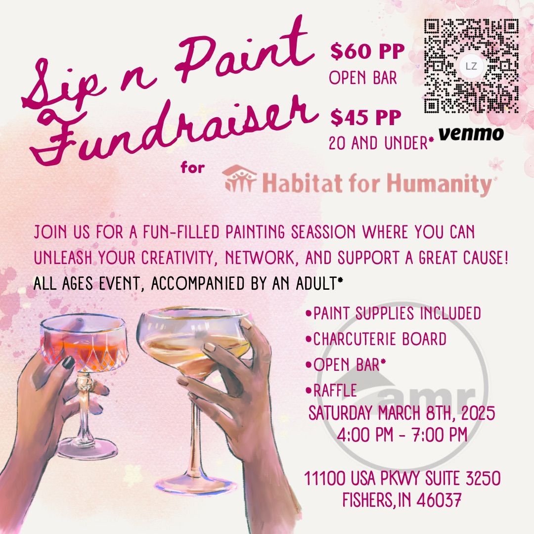 Sip & Paint Fundraiser for Habitat for Humanity!