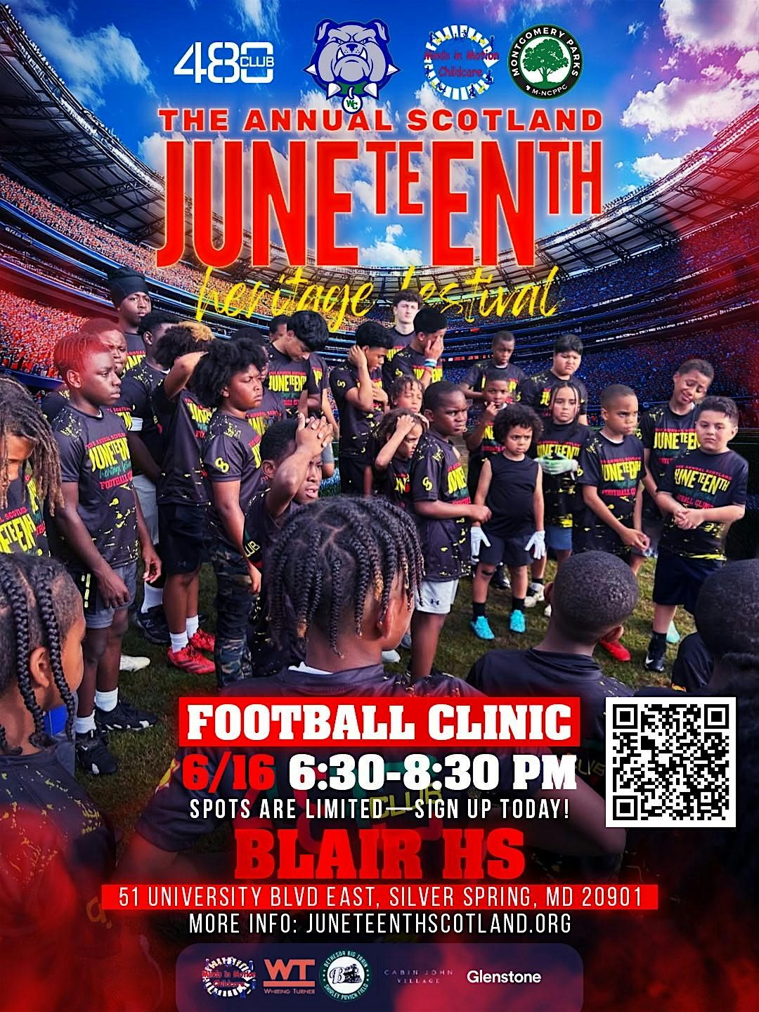 2026 Scotland Juneteenth Heritage Festival Football Clinic