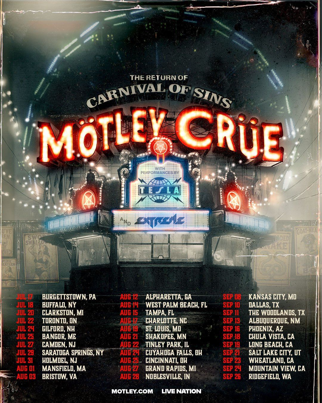 Motley Crue at RBC Amphitheatre