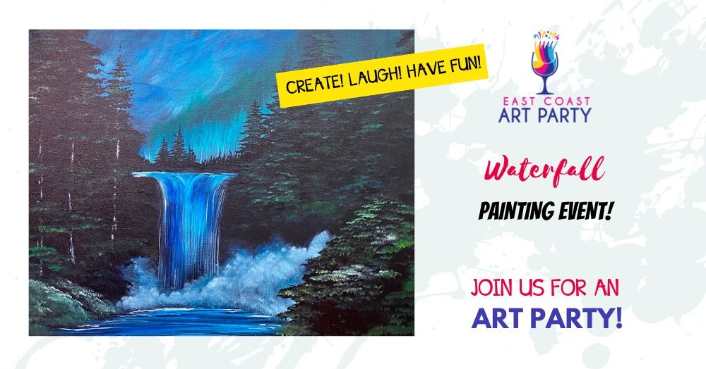 Art Party 0611 - Waterfall - Art Party Studio, Charlottetown