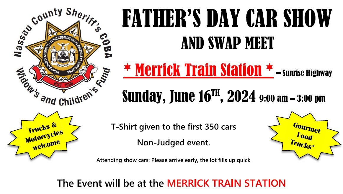 2024 Fathers Day Car Show, Merrick LIRR Train Station, 16 June 2024