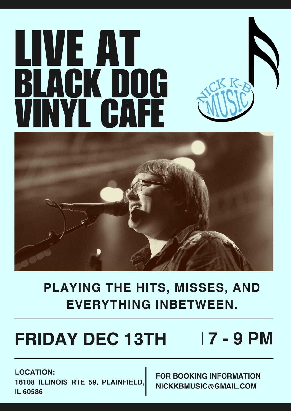 Nick KB Live at Black Dog Vinyl Cafe