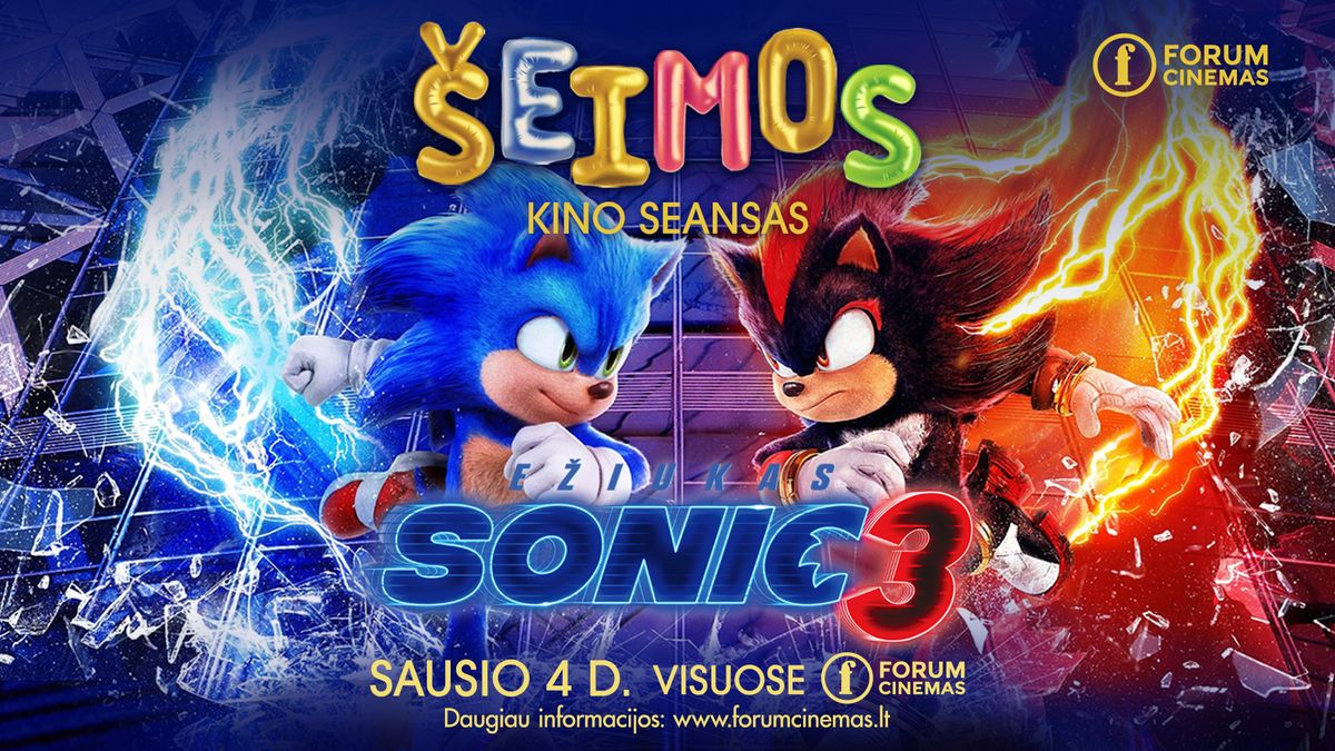  \u0160EIMOS SEANSAS: E\u017eiukas Sonic 3 (dubliuotas) 