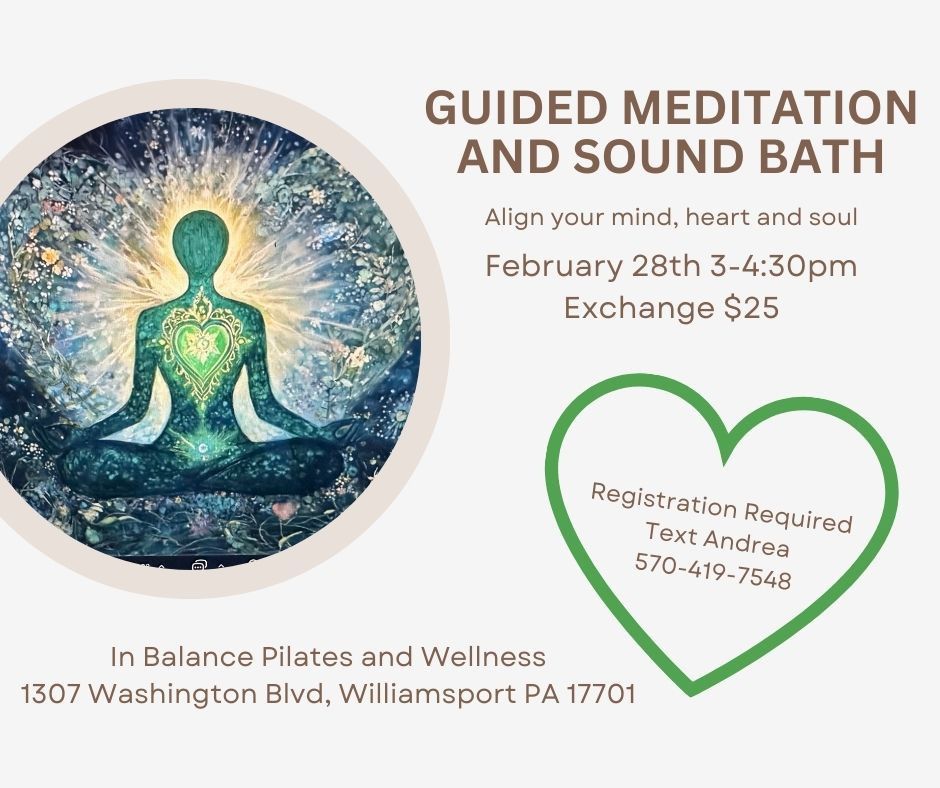 Guided meditation and Sound bath!