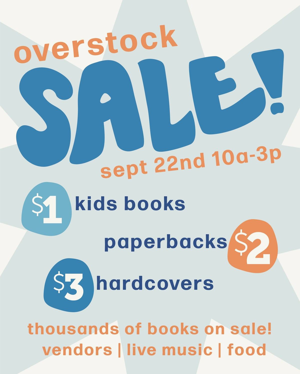 Bookish Overstock Sale!