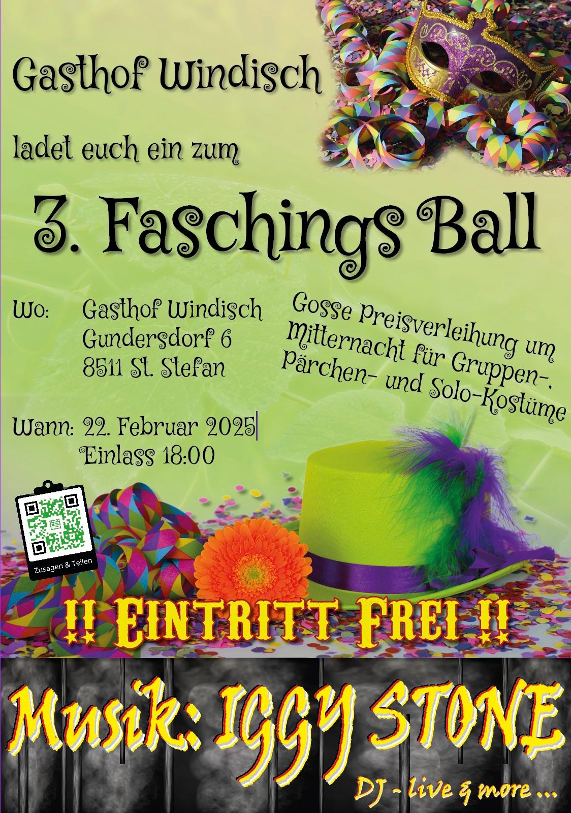 3. Faschingsball beim Gasthof Windisch