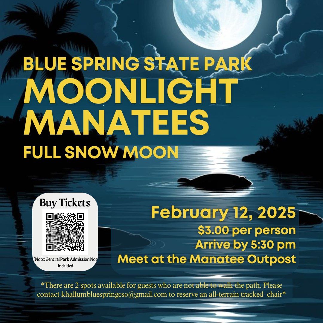 Moonlight Manatees "Full Snow Moon"