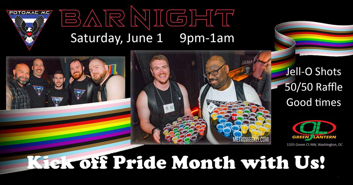 Potomac MC June Bar Night - Pride Kickoff!