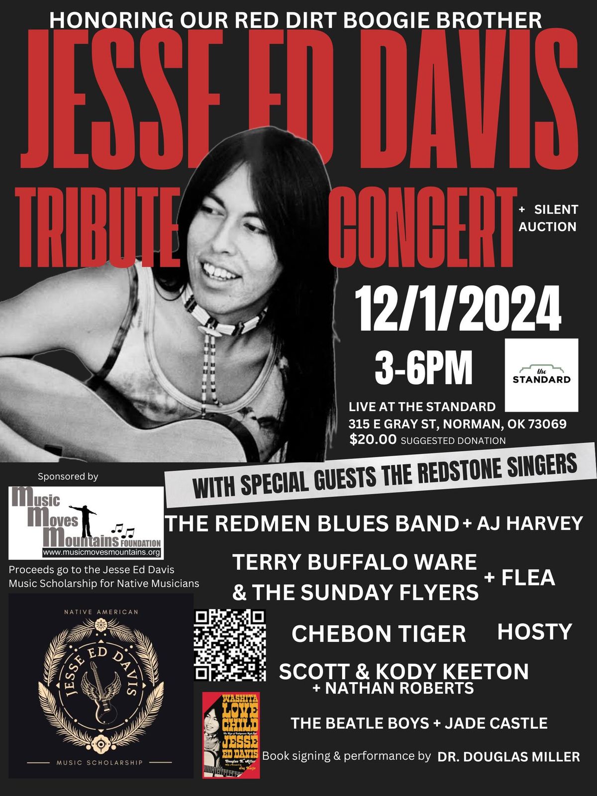 Tribute to Jesse Ed Davis to raise funds for JED music scholarship for Native musicians