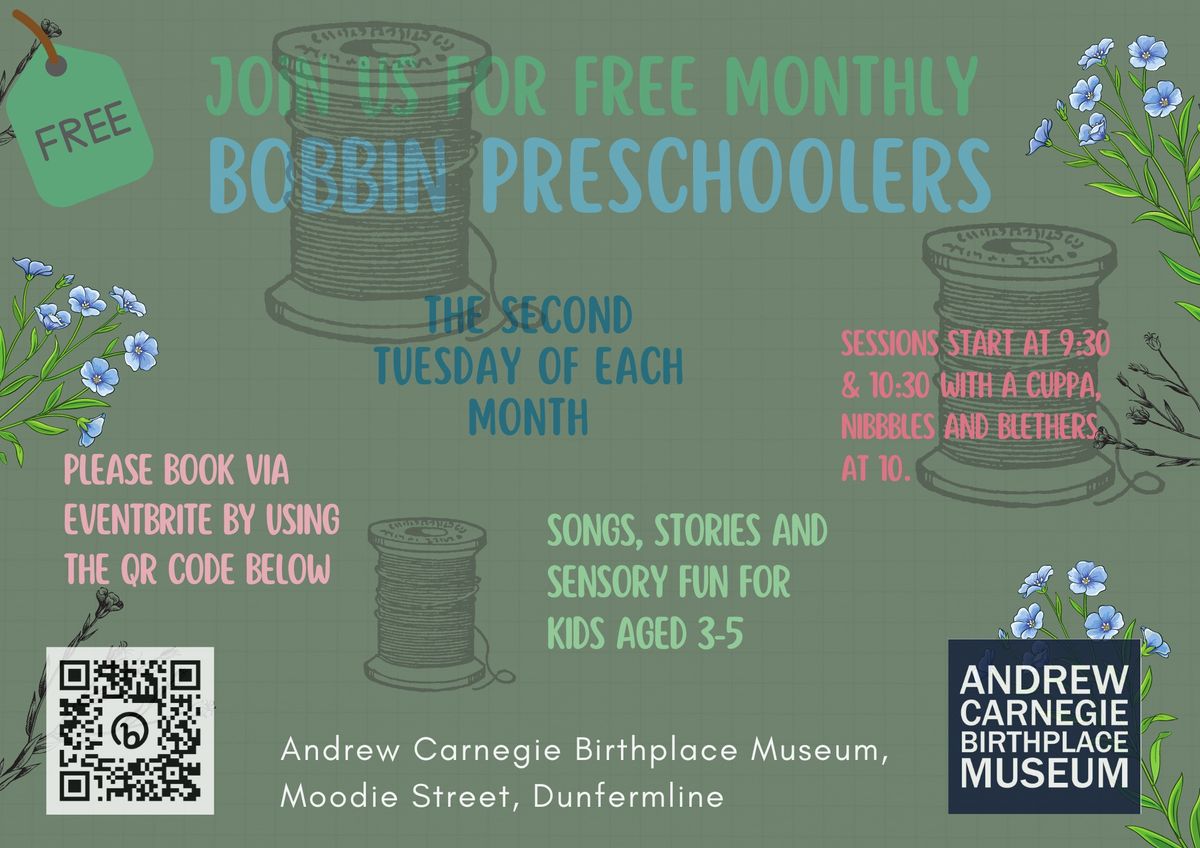 Bobbin Preschoolers - 3-5 year old preschoolers (09:30am)