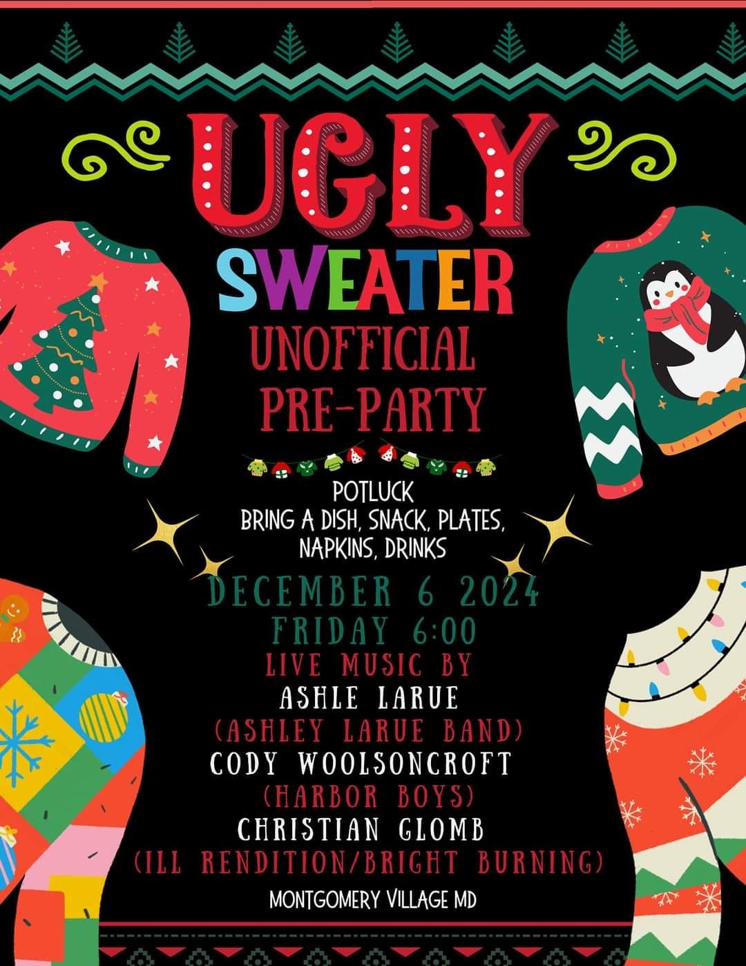 Unofficial Pre Party Sweater Party