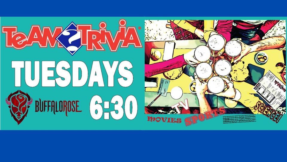 Tuesday Team Trivia - Buffalo Rose Restaurant Sky Bar