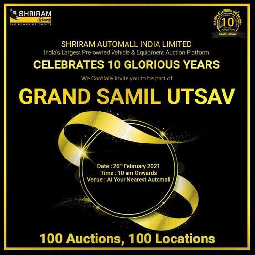 Samil Utsav: 10 Glorious Years, Shriram Automall Hyderabad, 26 February ...