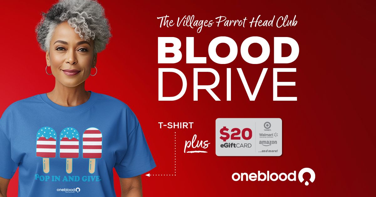 Donate Blood with The Villages Parrot Head Club