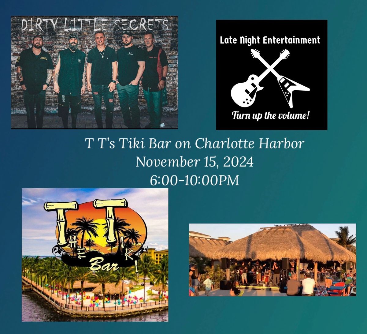 Dirty Little Secrets at TT\u2019s Tiki Bar on Charlotte Harbor\ud83c\udfdd\ufe0f