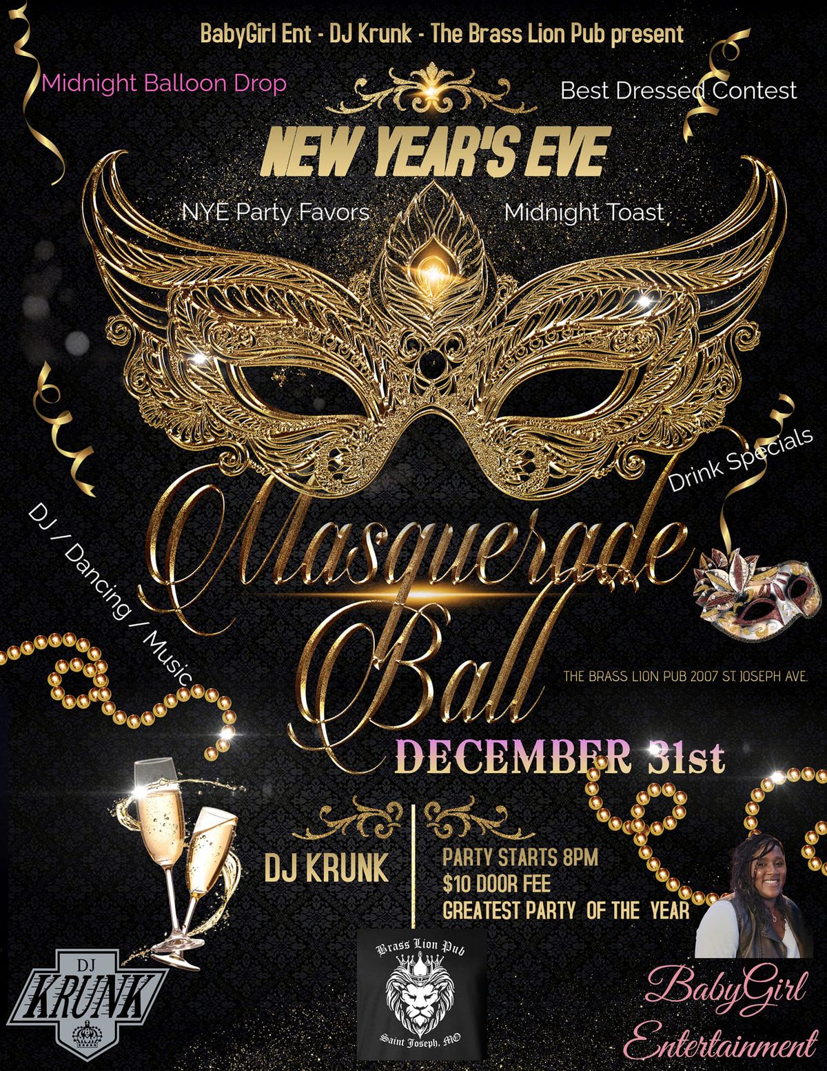 New Year's Eve Masquerade Ball