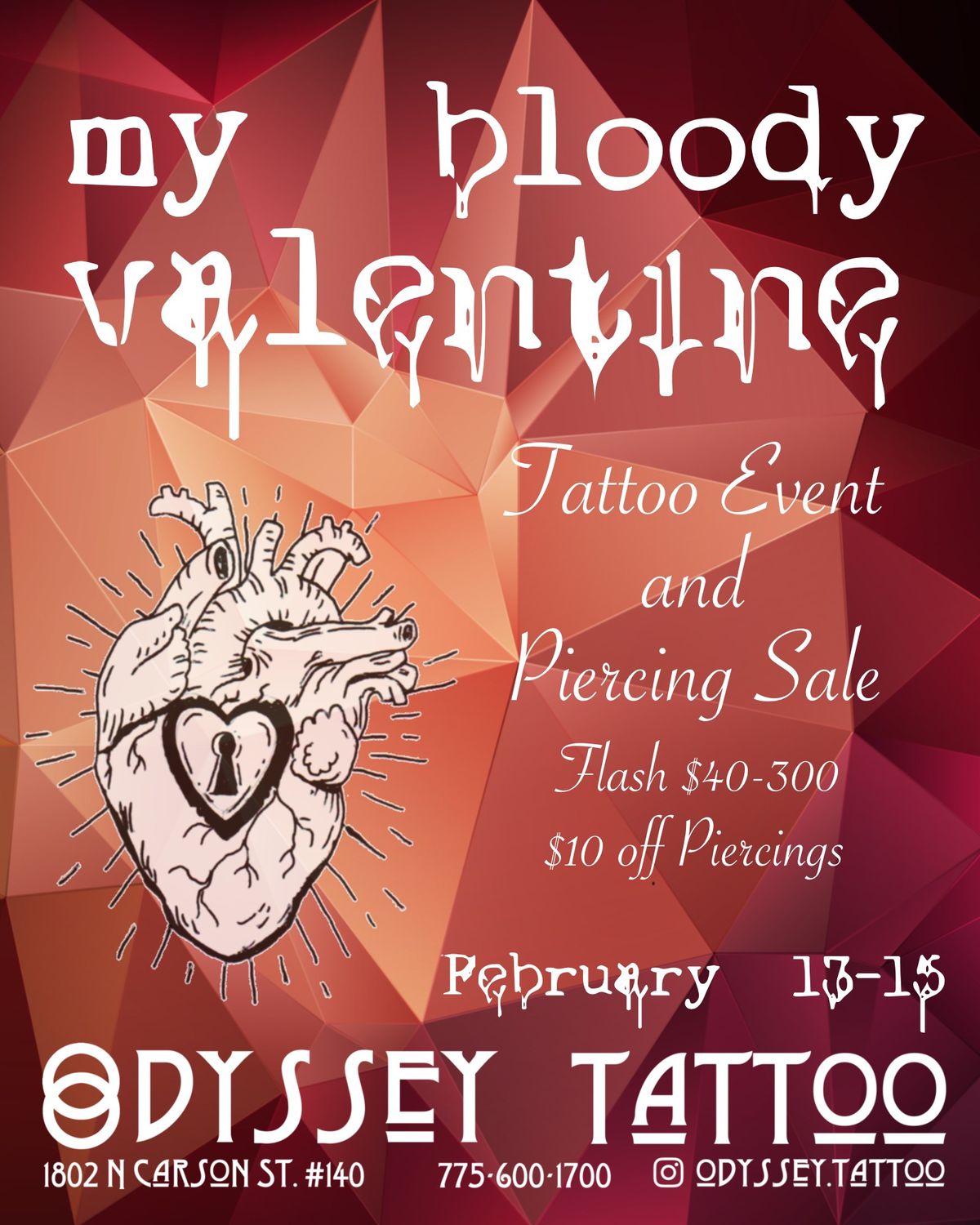 My Bloody Valentine Tattoo & Piercing Sale