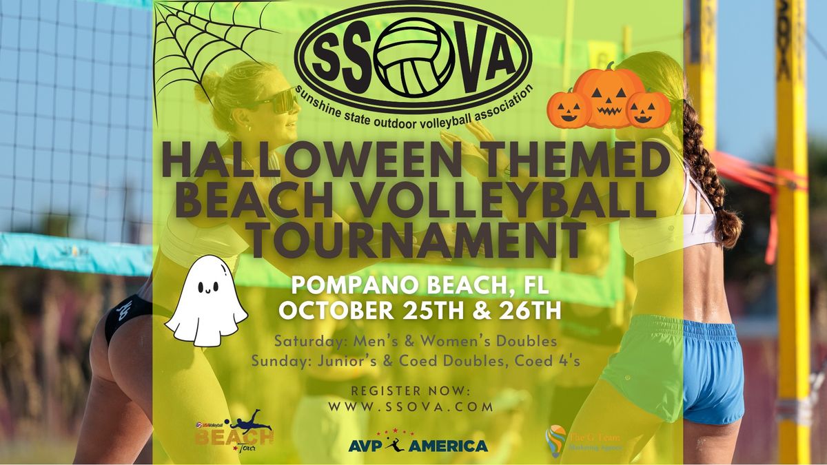 SSOVA's HALLOWEEN October Pompano Beach, Beach Volleyball Tournament