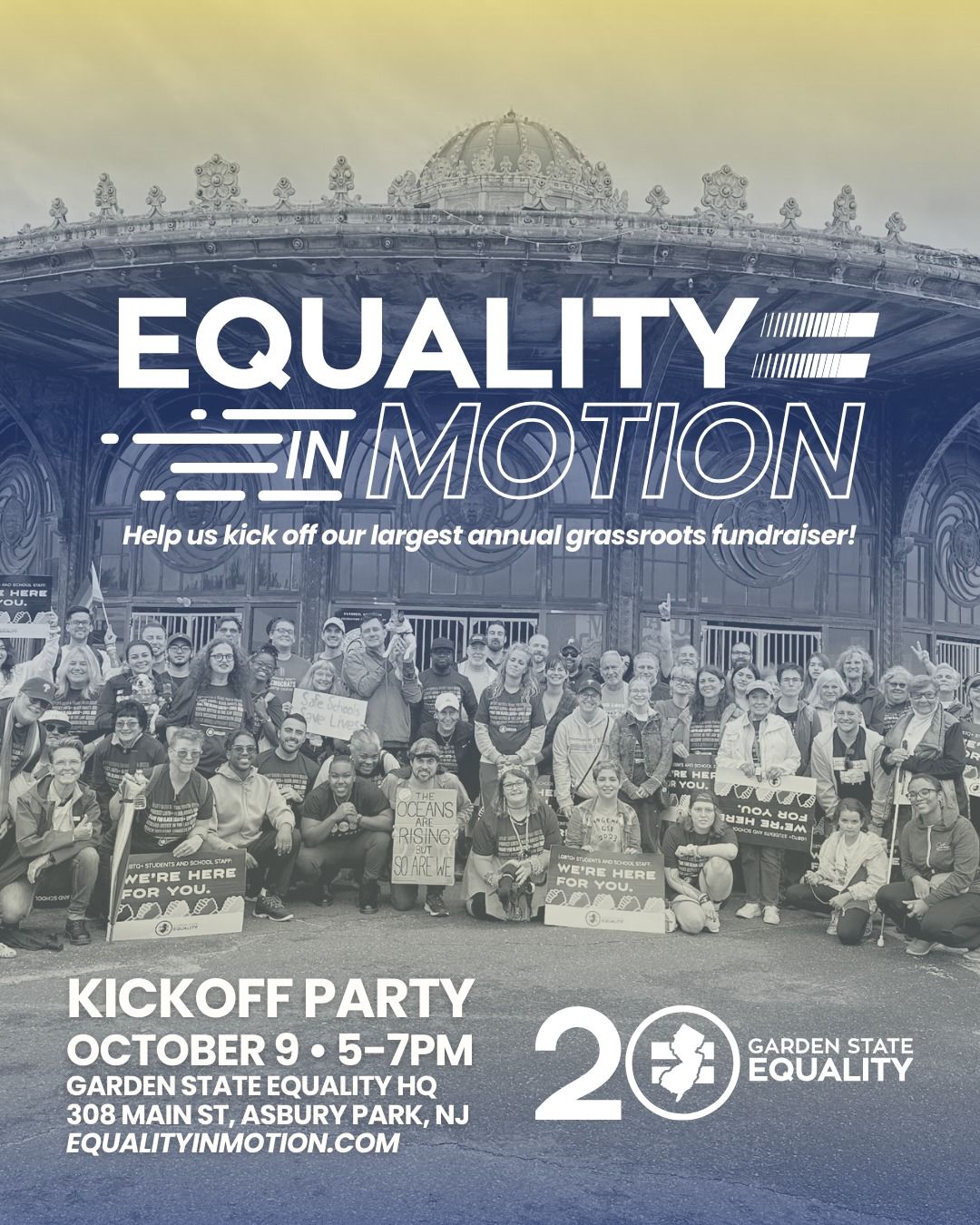 Equality in Motion 2024: Asbury Park Kickoff Party