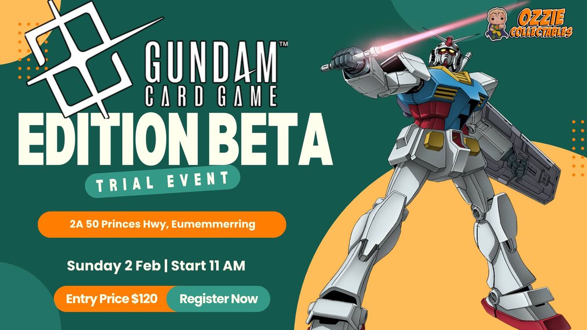 Gundam Card Game Edition Beta Trial Event 