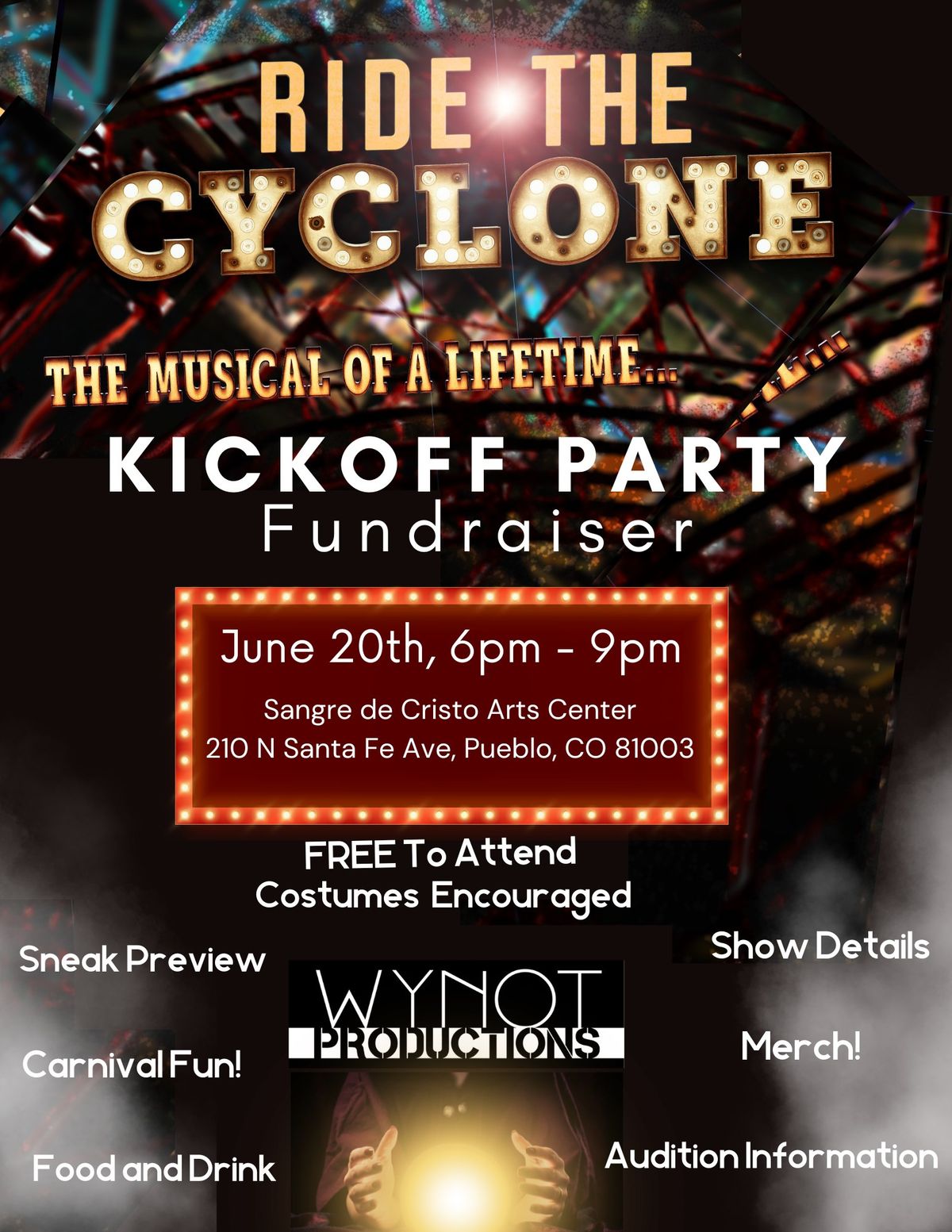 RIDE THE CYCLONE KICKOFF & FUNDRAISING PARTY!