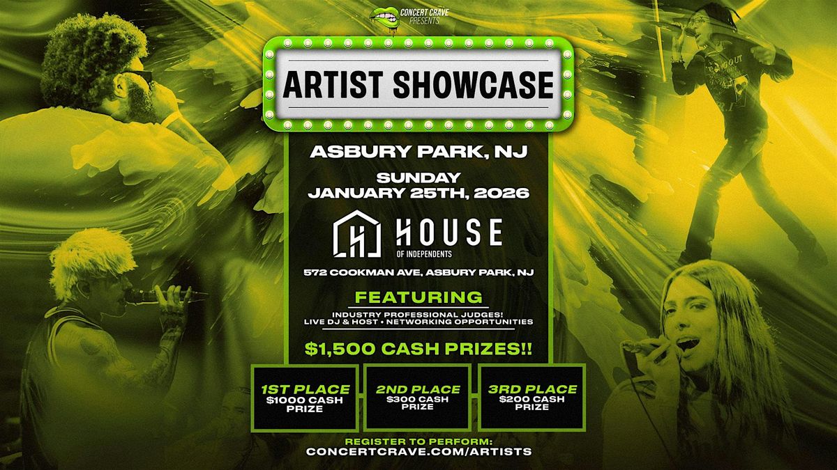 Concert Crave Artist Showcase! - Asbury Park, NJ