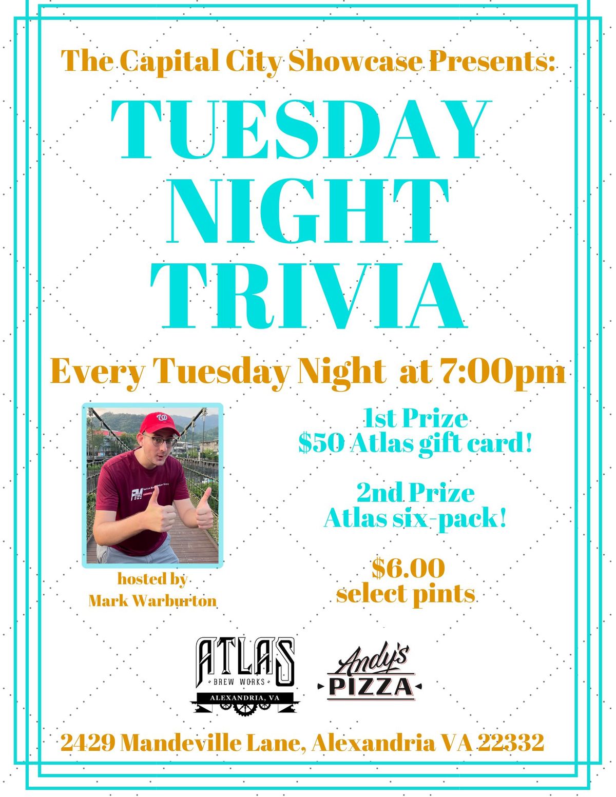 Tuesday Night Trivia at Atlas Brew Works Alexandria